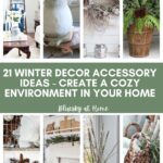 collage of winter accessories