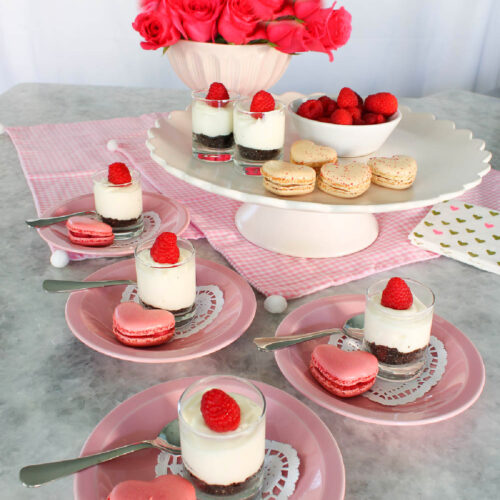 raspberry cheesecake parfaits