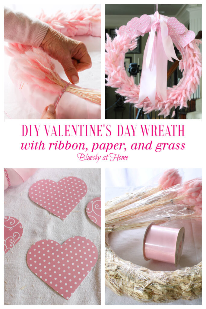 how to make an easy Valentine's Day wreath