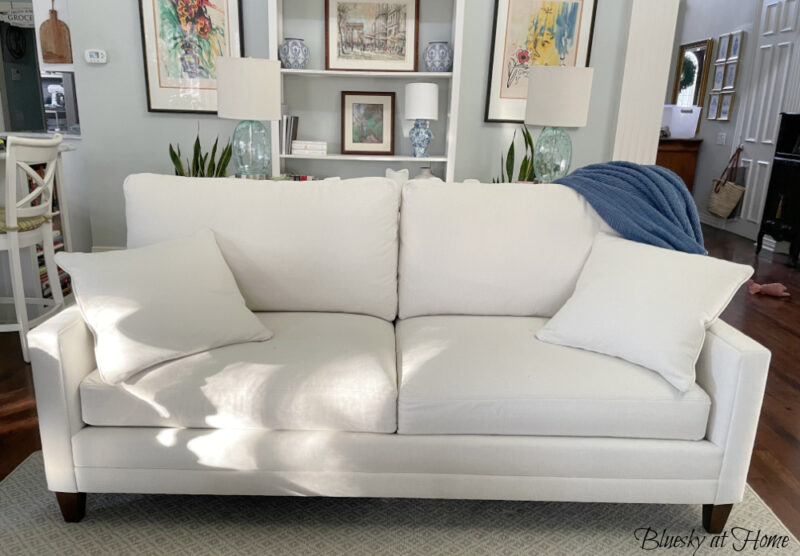 white sofa