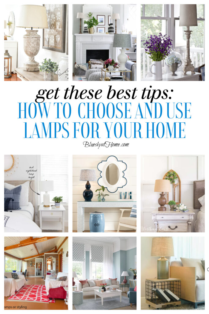 Lamps in home decor