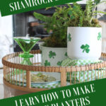 DIY St. Valentine's shamrock containers