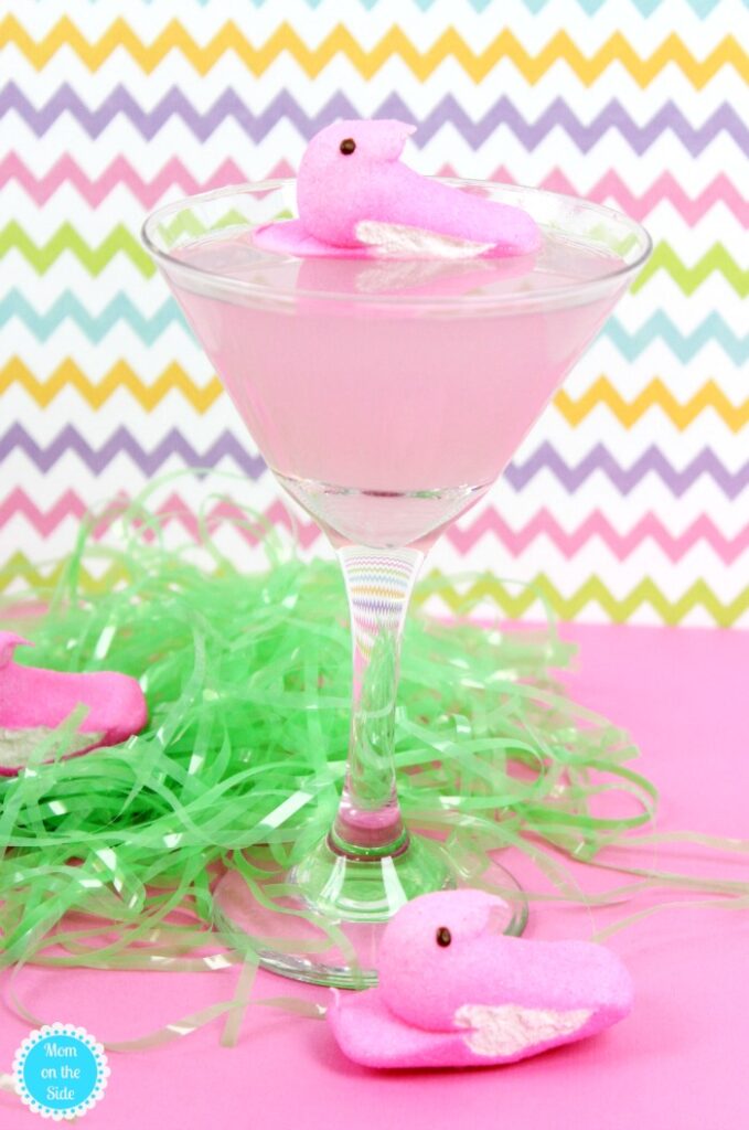 pink lemonade martini Easter cocktail