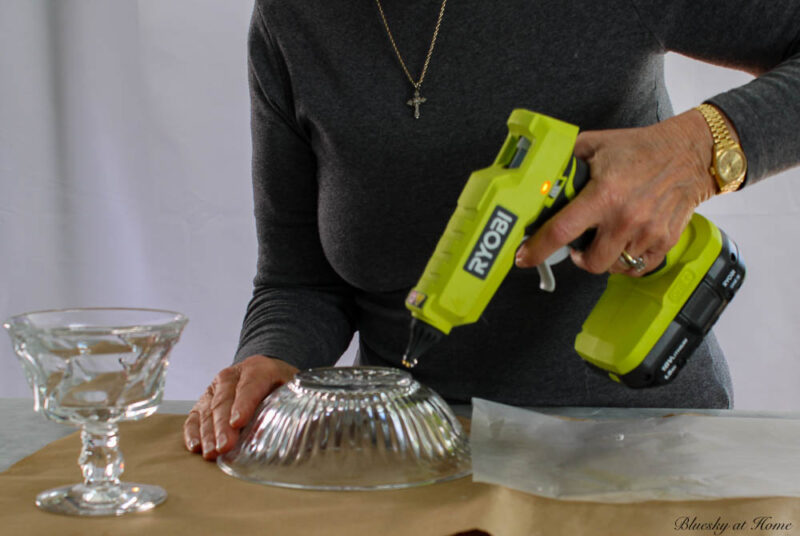 glueing glass dishes