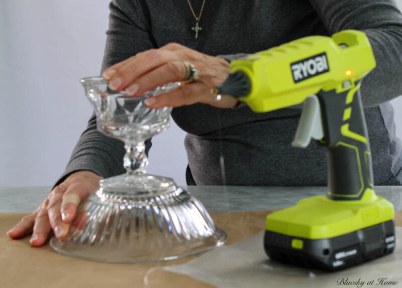 glueing glass dishes