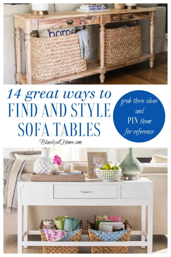 3 Ways to Decorate a Sofa Table for Spring With Thrift Store Finds