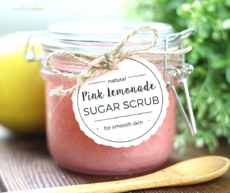 pink lemonade sugar scrub