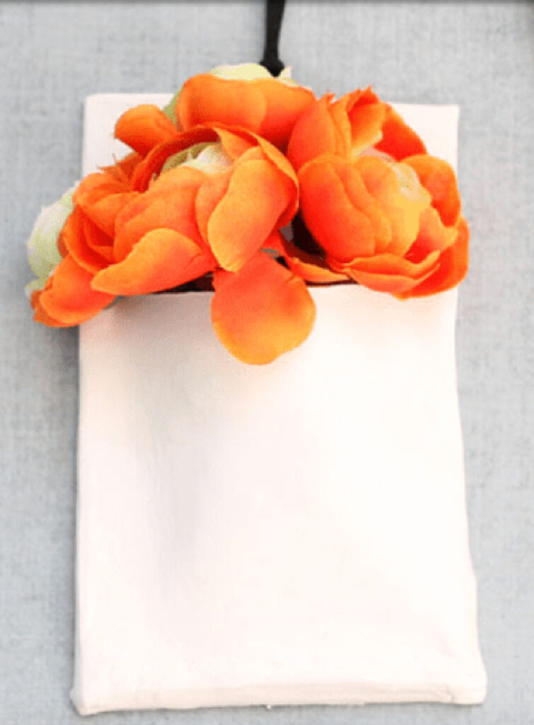 wall air dry clay planter