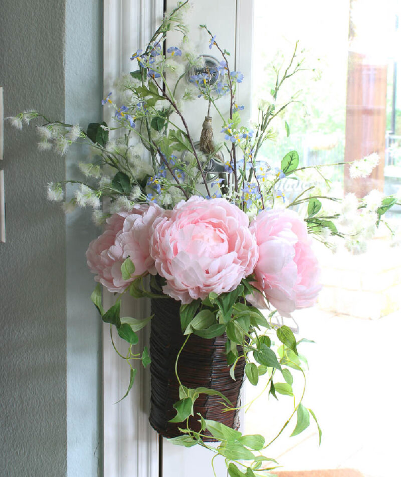 spring flower basket