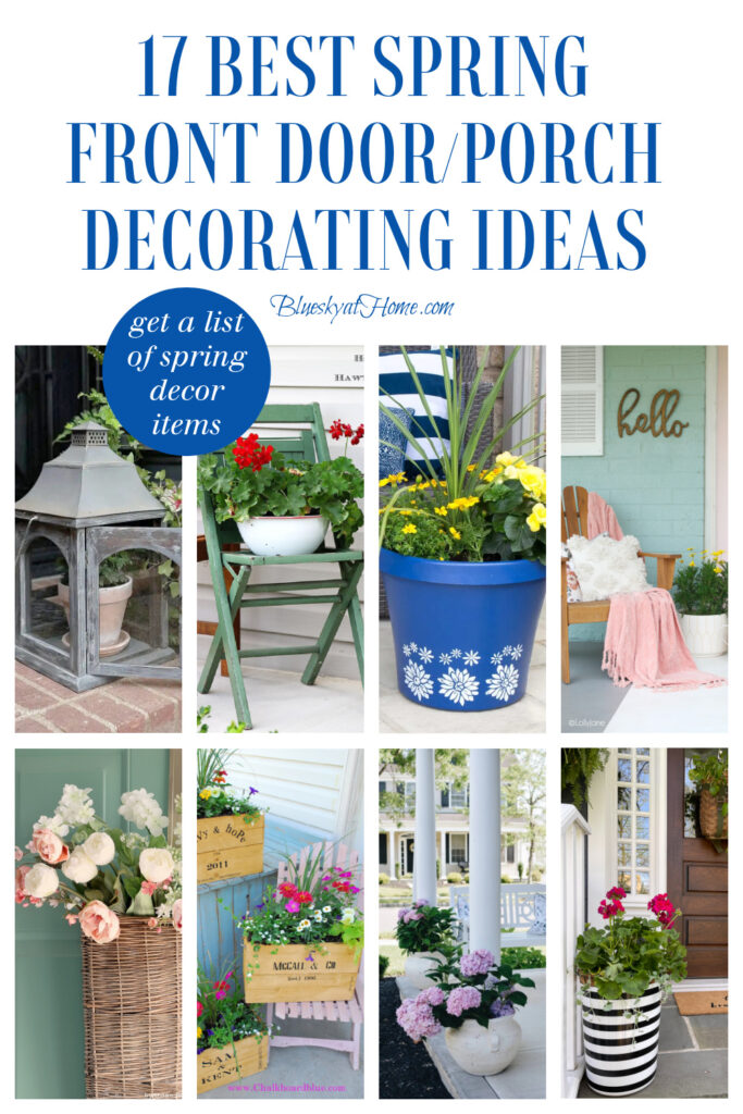 spring front door decorating ideas