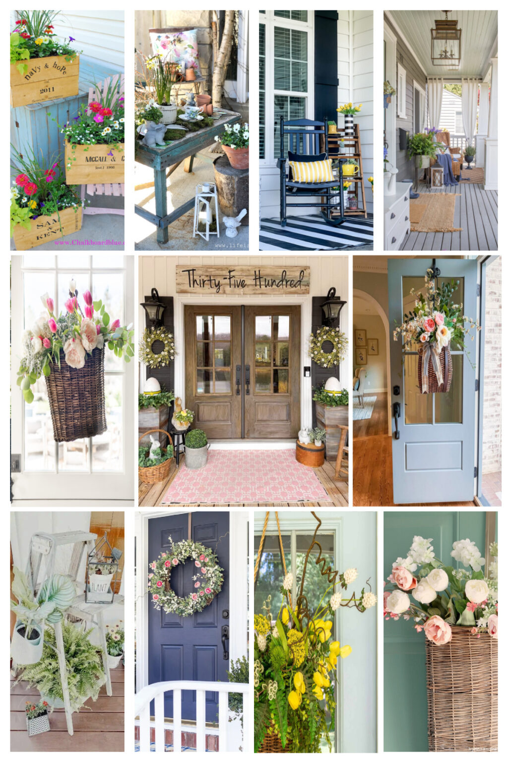 21 Best Spring Front Door Decorating Ideas - Bluesky at Home