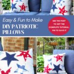 DIY patriotic pillow graphic