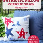 DIY patriotic pillow graphic