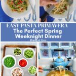 easy spring pasta primavera graphic