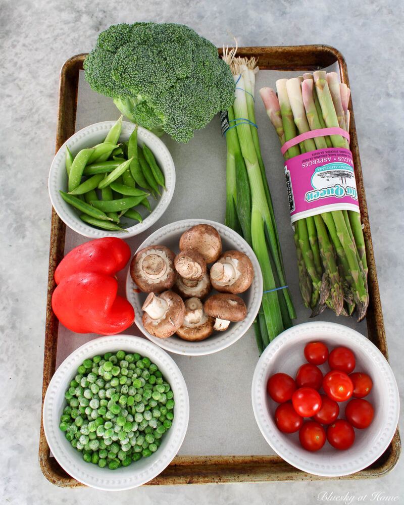 ingredients for pasta primavera