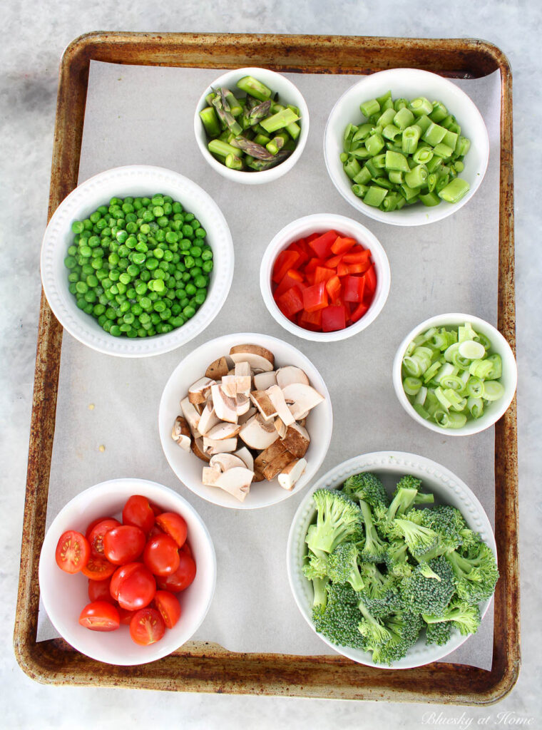 ingredients for pasta primavera