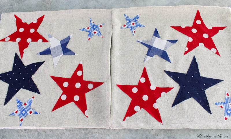 patriotic pillows with stars