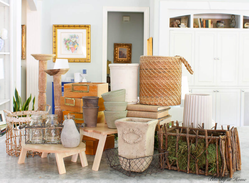 rustic accessories for summer entryway