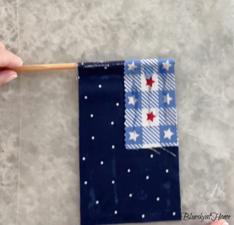 DIY fabric flag
