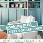 IKEA bookshelf hack graphic