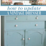 painted vintage dresser re-do