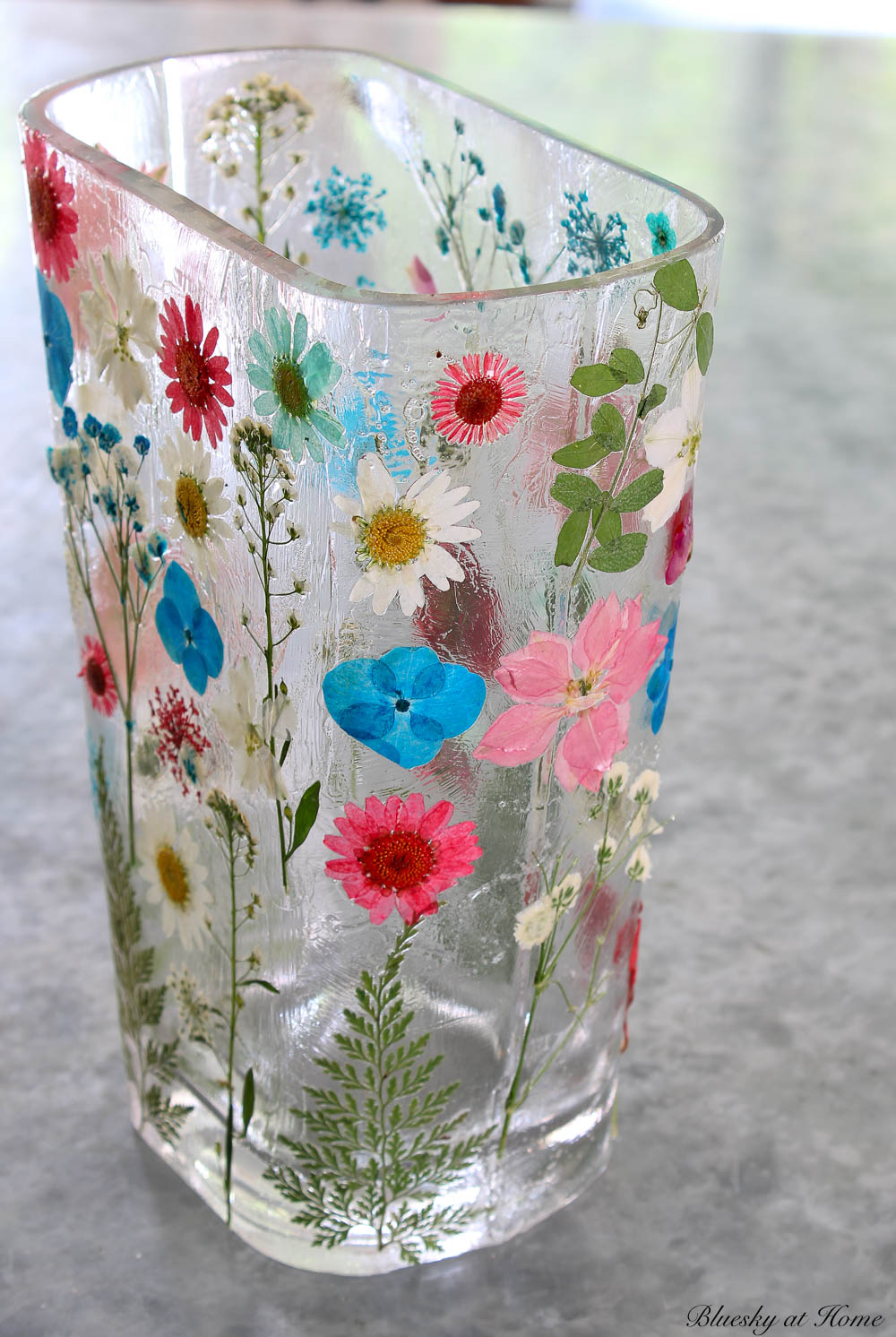 Easy Pressed Flower Vase Project for Your Home Decor Bluesky at Home