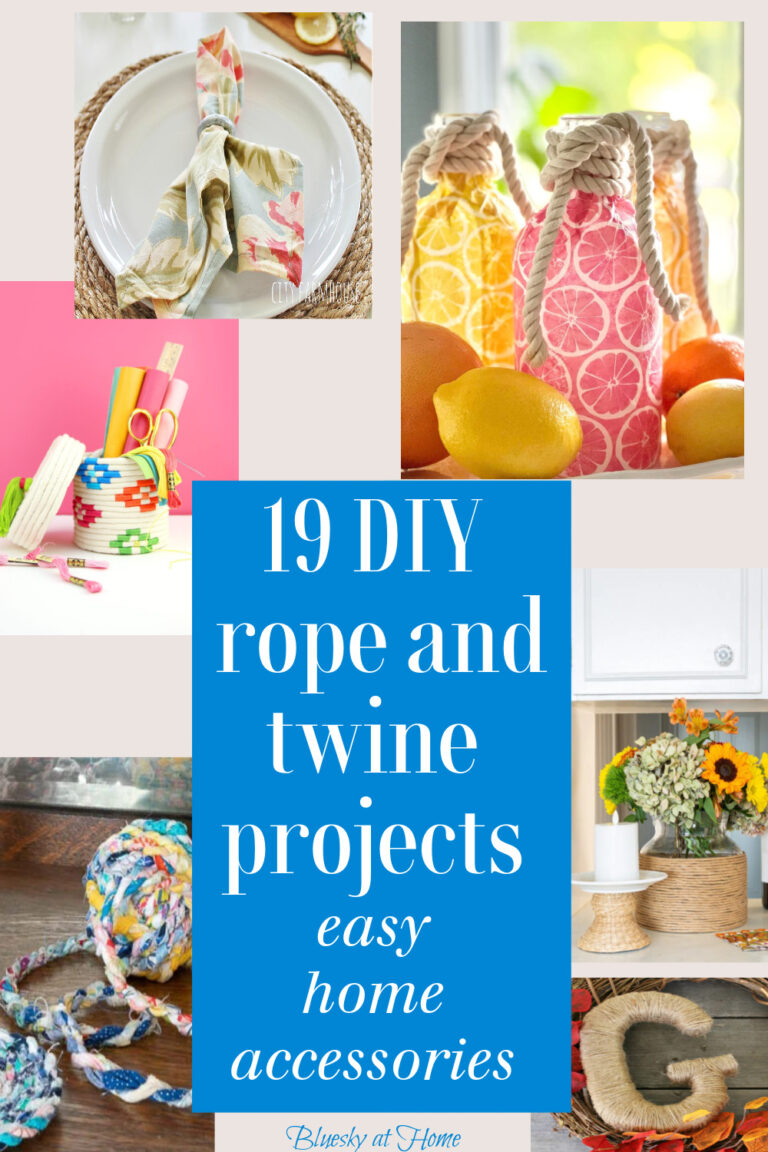 19 Amazing DIY Rope and Twine Home Decor Accessories - Bluesky at Home
