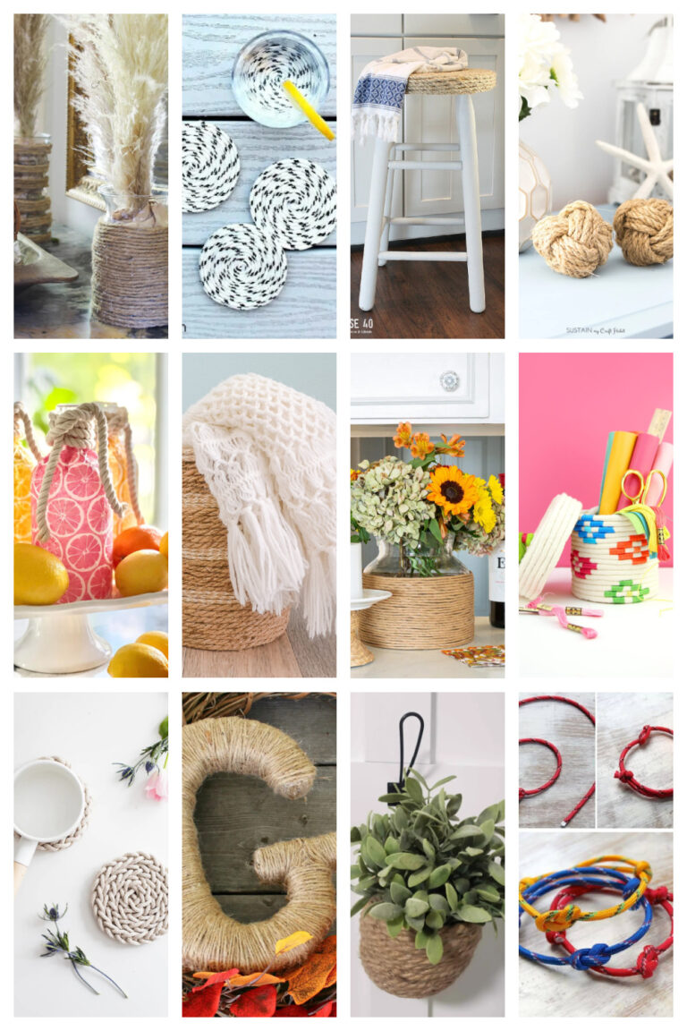19 Amazing DIY Rope and Twine Home Decor Accessories - Bluesky at Home