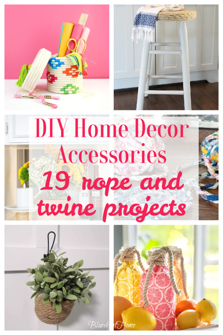 19 Amazing DIY Rope and Twine Home Decor Accessories - Bluesky at Home
