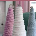 DIY yarn Christmas trees PIN