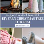DIY yarn Christmas trees PIN
