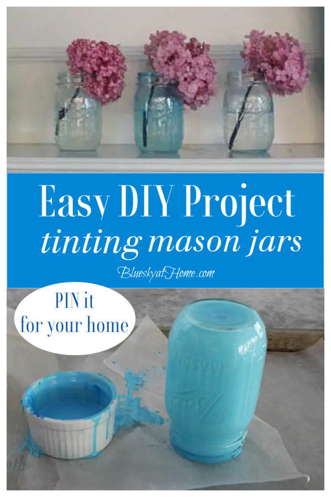 DIY  tinted mason jar candles - Something Turquoise