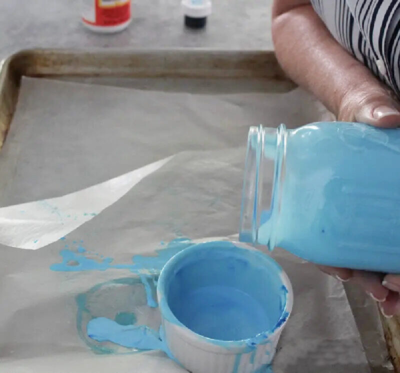 tinting mason jars