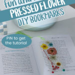 pressed flower bookmarks DIY project