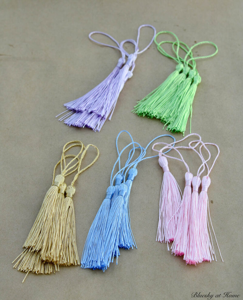 colored tassels for bookmarks