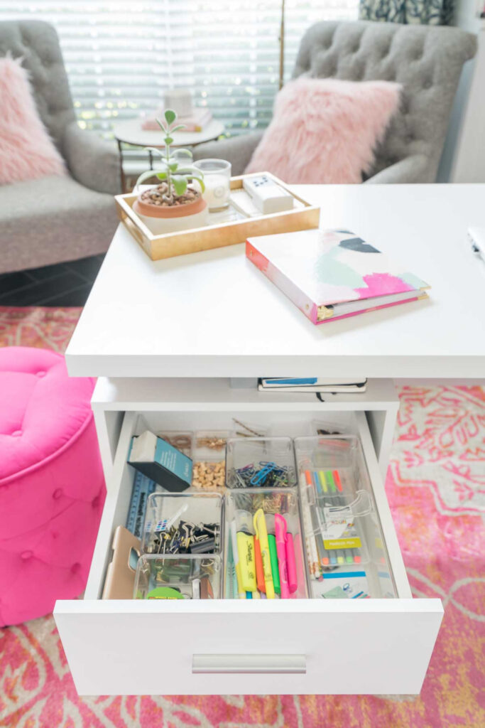 fall organizing desk drawer