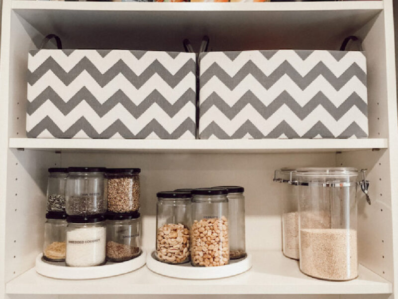 fall organized pantry