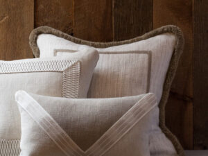 Easy Way to Make Custom Banding Tape for Throw Pillows - Bluesky at Home