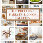 collage early fall decorating