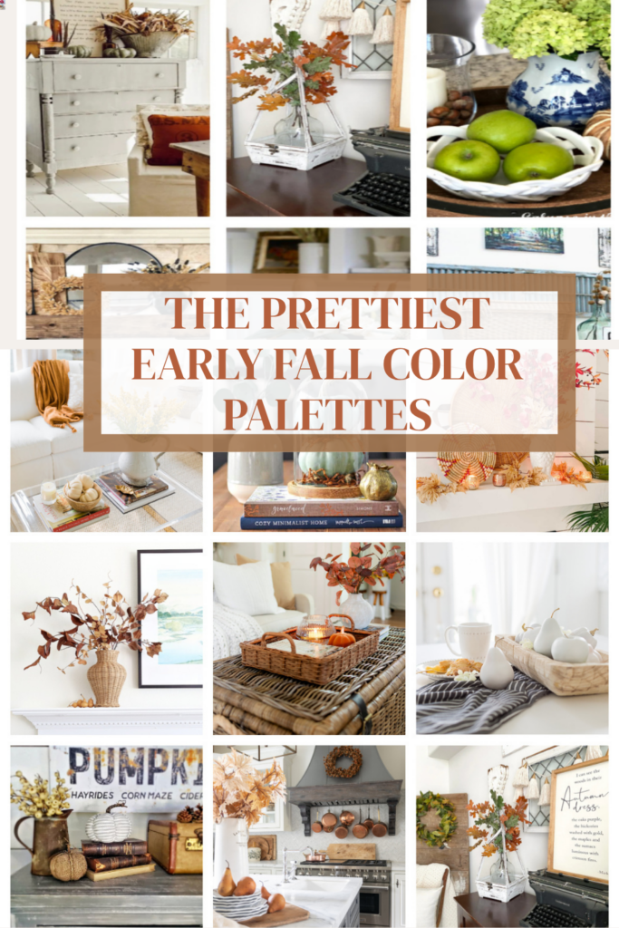 collage early fall decorating