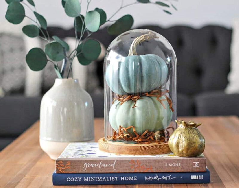 muted pumpkins for early fall decorating