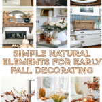 collage early fall decorating