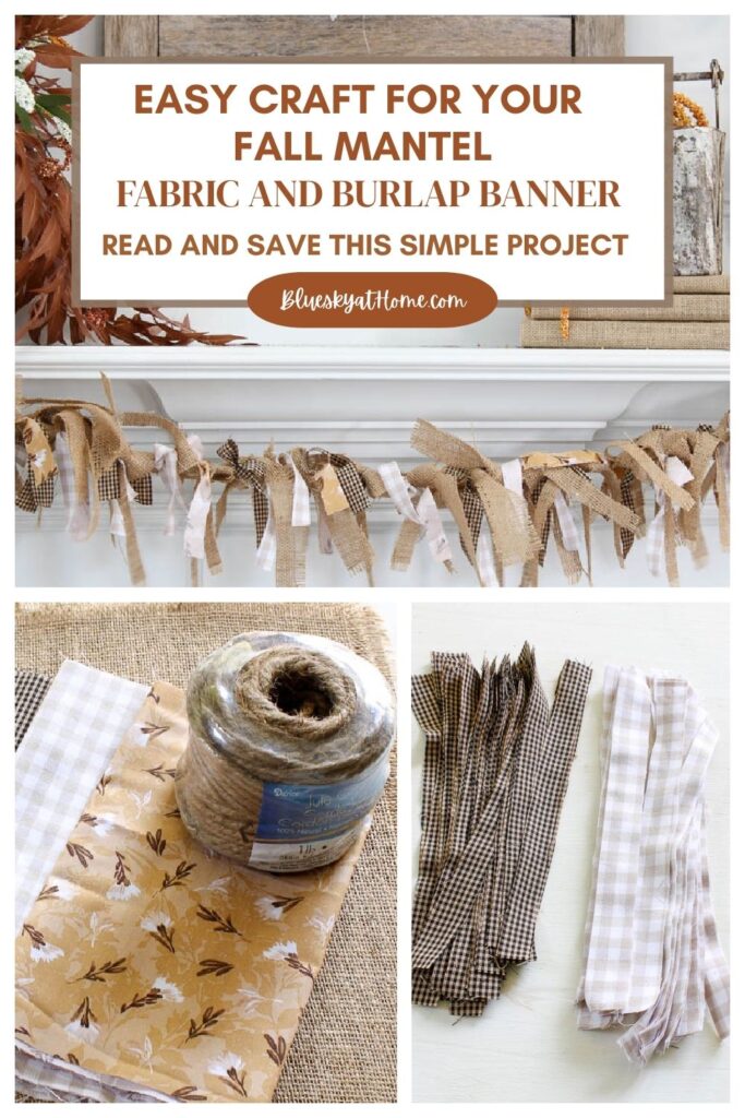 fabric and burlap banner graphic