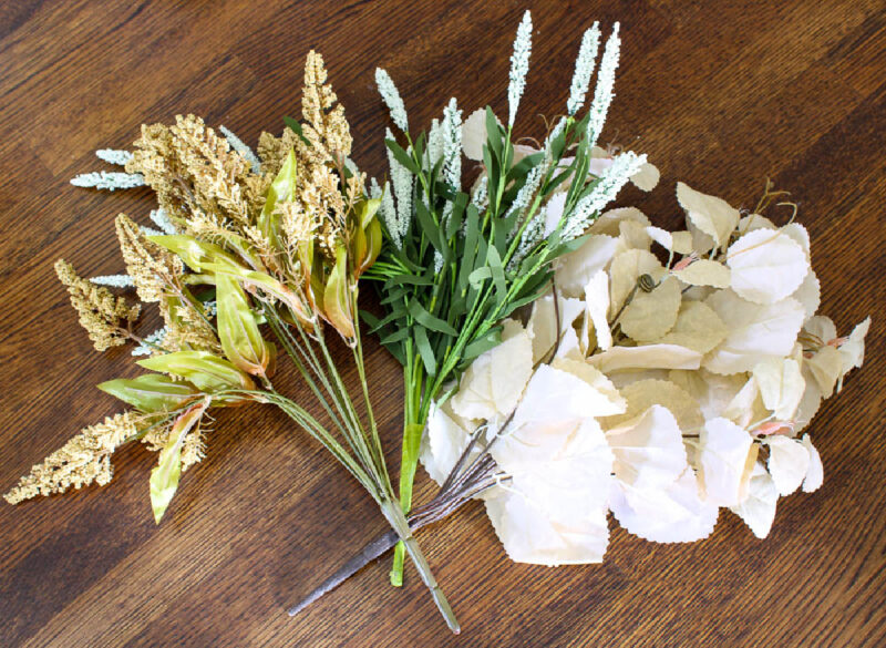 fall flower stems for basket disiplay