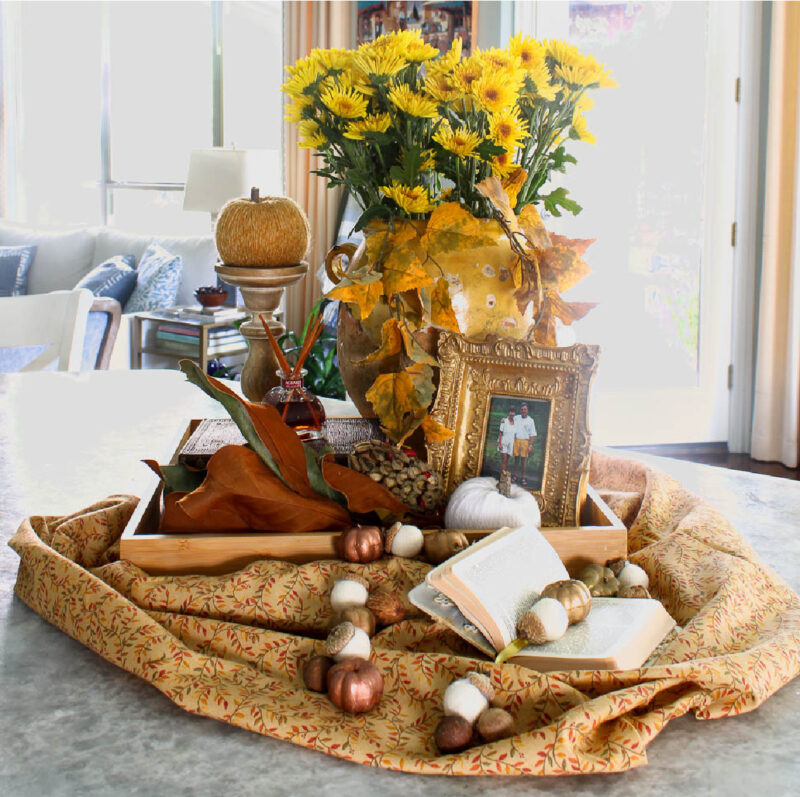 fall kitchen confit pot decor 