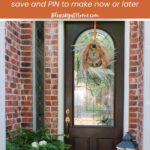 easy DIY fall pampas grass wreath graphic