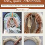 easy DIY fall pampas grass wreath graphic