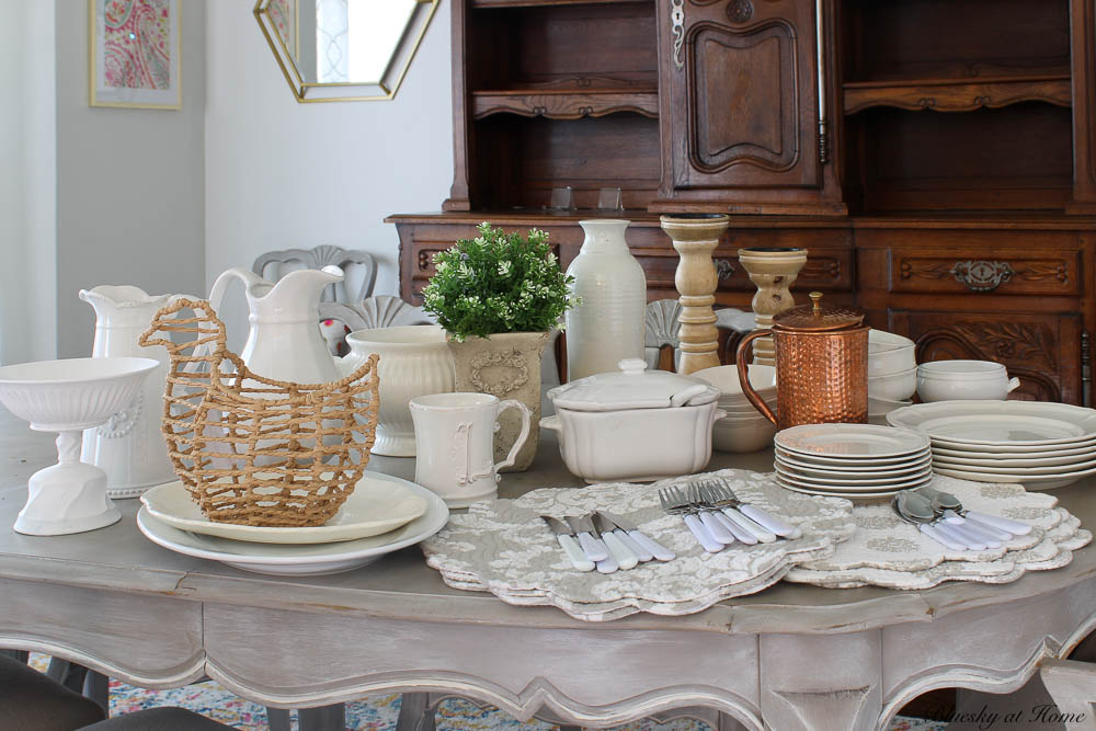 Neutral Color Fall Table Setting How to Set a Soft and Neutral Fall Table - Bluesky at Home