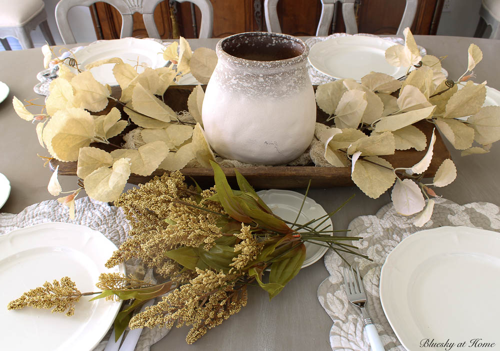 Neutral Color Fall Table Setting How to Set a Soft and Neutral Fall Table - Bluesky at Home