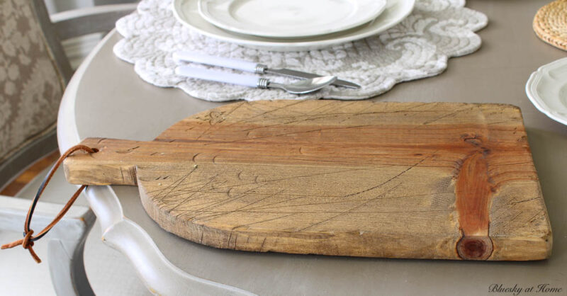 vintage wood cutting board